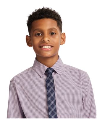 Boys' 8-20 Long Sleeve Stretch Murray Check Shirt