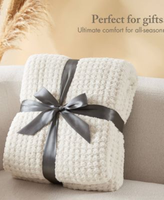 Rowan Waffle Knit Chenille Throw, 50" x 60"