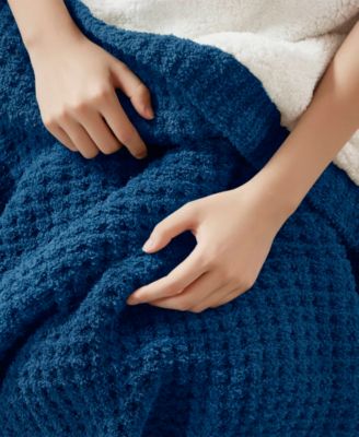 Rowan Waffle Knit Chenille Throw, 50" x 60"