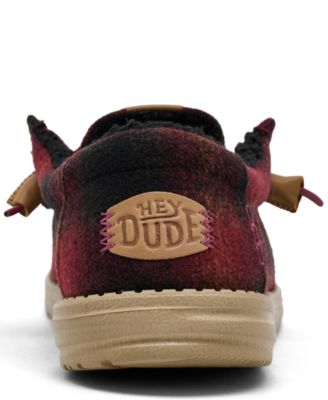 Men's Wally Cozy Plaid Slip-On Casual Moccasin Sneakers from Finish Line