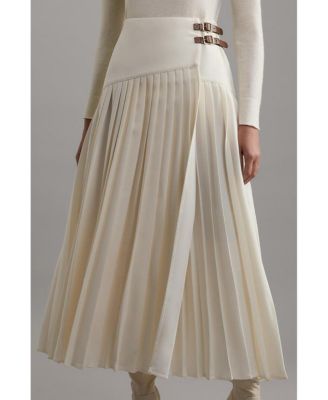 Women's Buckle Detailed Maxi Skirt