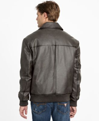 Men's Vintage Faux Leather Jacket