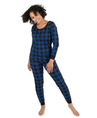 Women’s Two Piece Cotton Plaid Holiday Pajamas
