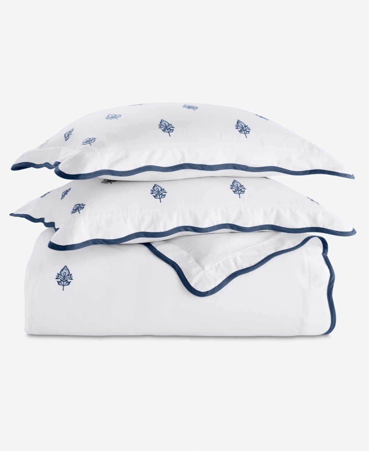 Charter Club Irving Embroidery 3-Pc. Duvet Set, Full/Queen, Macy's Exclusive