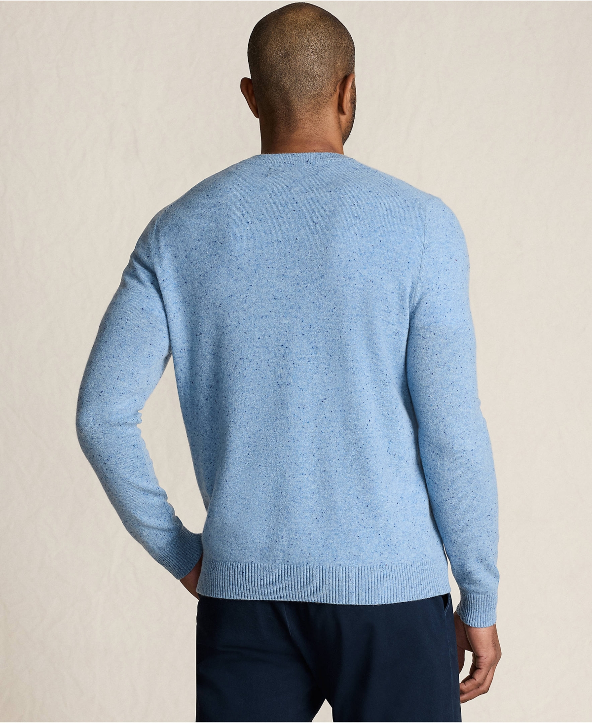 Lands' End Men's Fine Gauge Cashmere V-neck Sweater