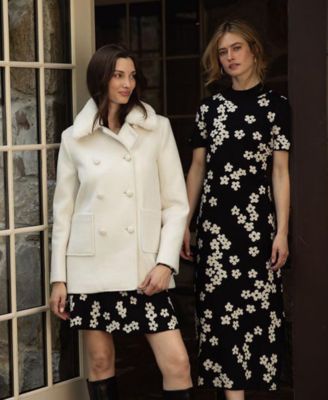 Women's Flower Jacquard Maxi Knit Dress