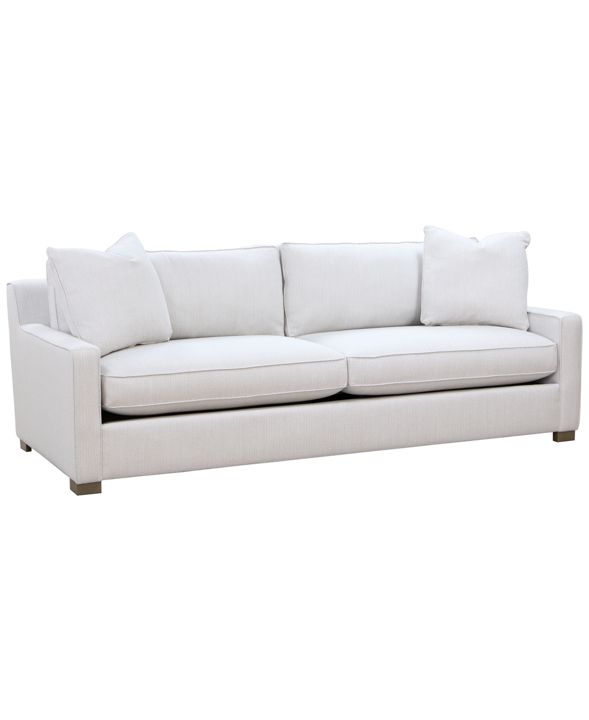 Macy's Stacia 97" Fabric Deep Seated Sofa In Neutral
