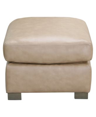 Stacia 33" Leather Fully Padded Bench Ottoman