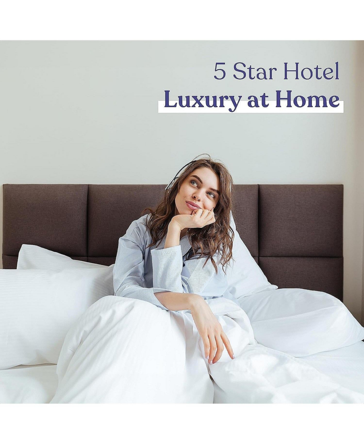 FluffCo Down Alternative Classic Hotel Pillow - King - Soft