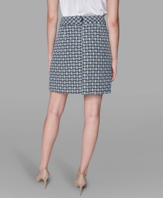 Women's Weave Print Mini Skirt