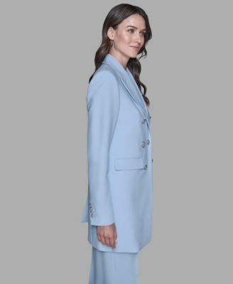 Women's Long One-Button Blazer Jacket