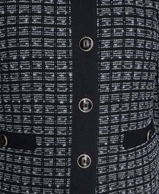 Women's Five-Button Cropped Tweed Jacket