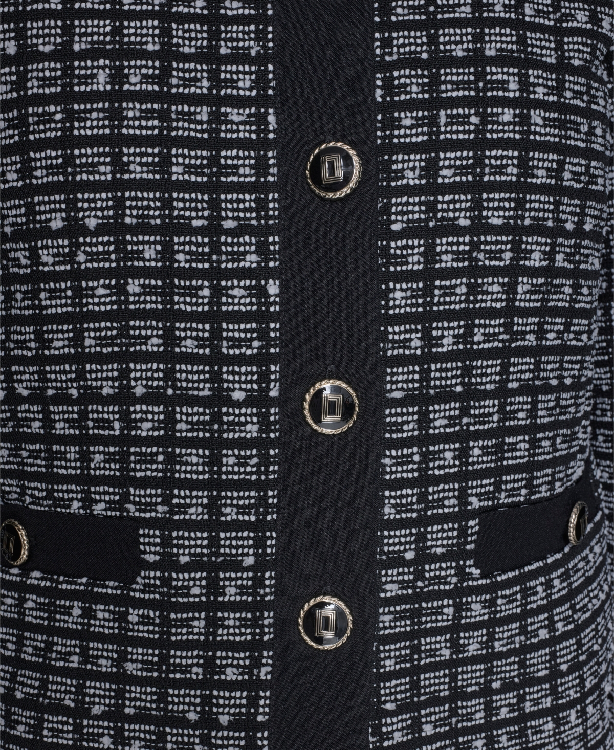 Karl Lagerfeld Women's Cropped Long-sleeve Tweed Jacket In Multi