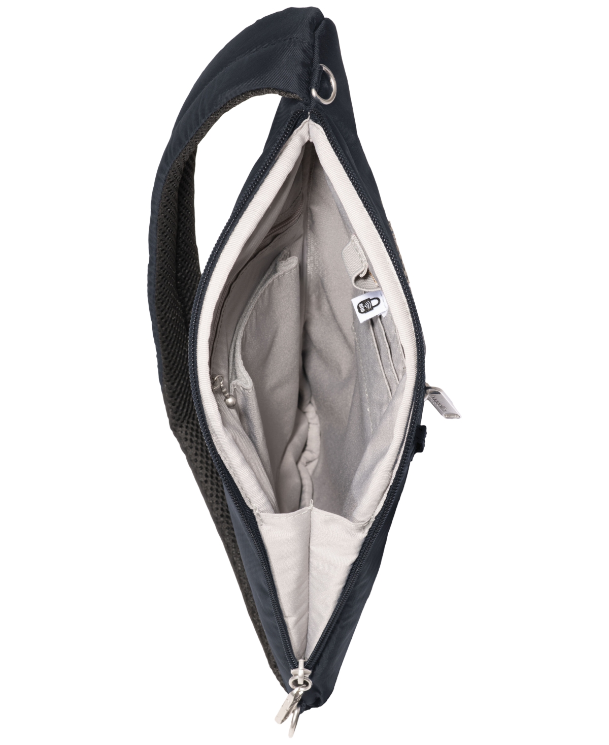 Baggallini Securtex Anti-theft Half Moon Sling In Blue