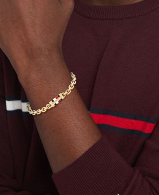 Men's Gold-Plated Stainless Steel Bracelet