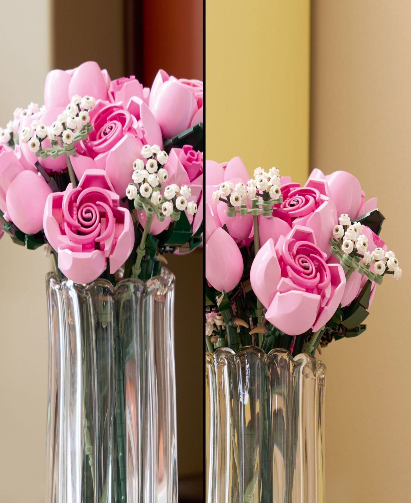 Детские конструкторы LEGO® Botanicals Bouquet of Pink Roses 10374 Buildable Kit, 789 Pieces, цвет: Розовый — фото 4