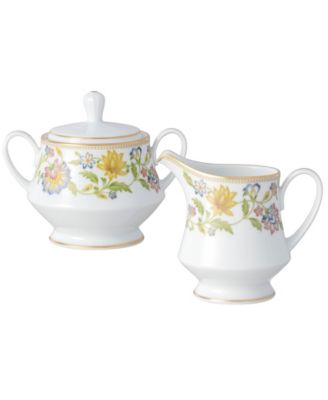 Noritake - 2-Pc. Tusker Garden Sugar Bowl and Creamer Set