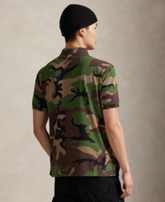 Men's Classic-Fit Camo Cotton Mesh Shirt