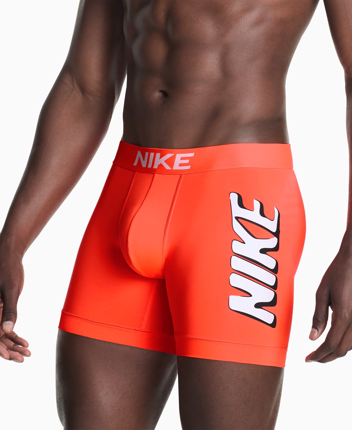 Nike Men's Dri-fit Essential Micro Boxer Briefs In Orange