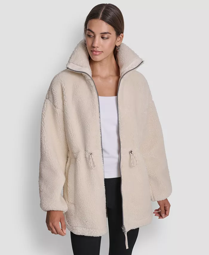 Women's Sherpa Mock Neck Jacket - thumbnail 3