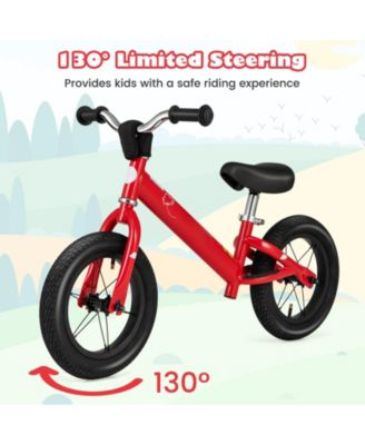 12 Inch Toddler Balance Bike with Height Adjustable Handlebar and Seat