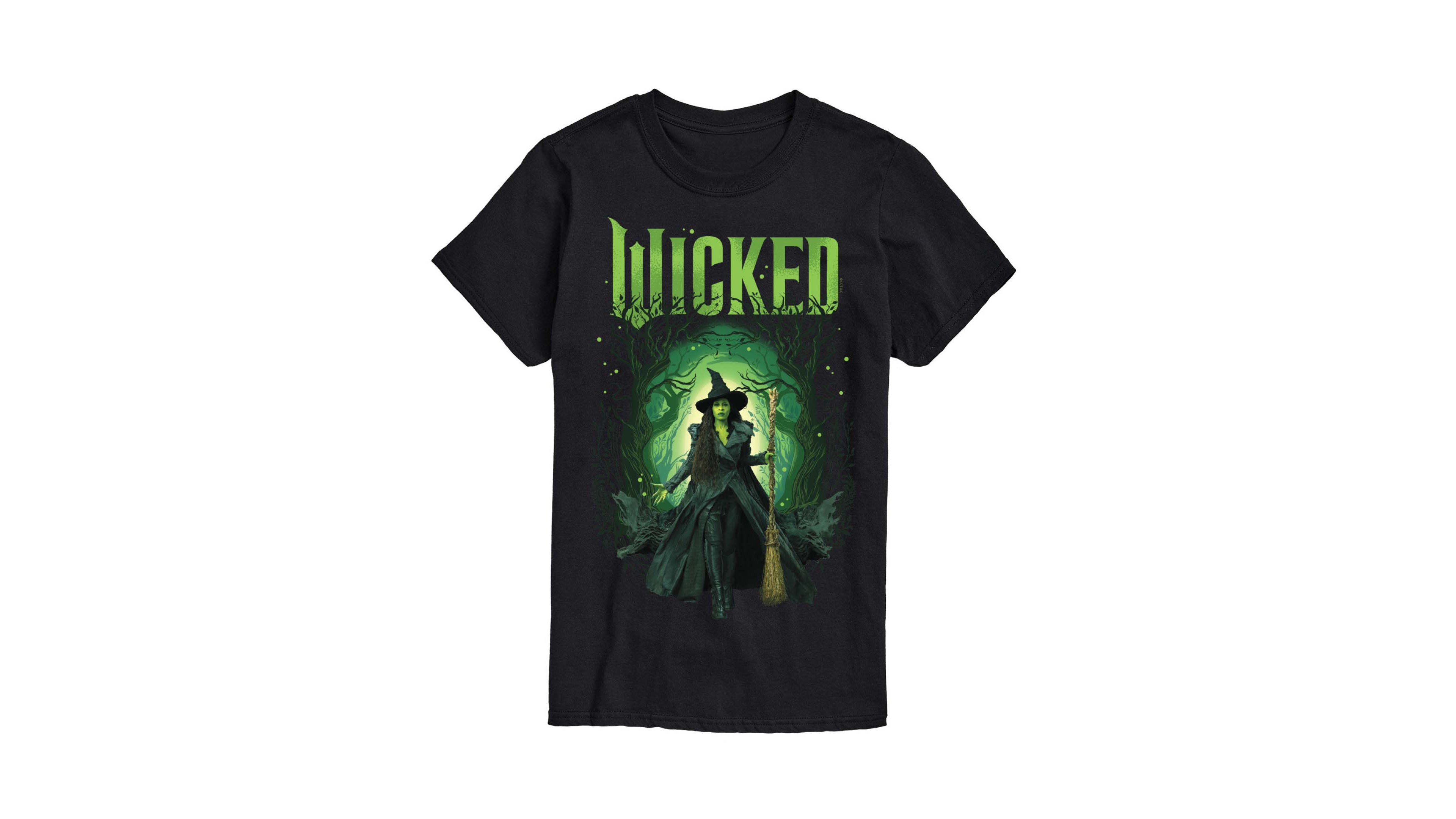 Airwaves Men's Wicked Part 2 Elphaba Forest Graphic Print Short-Sleeve T-Shirt