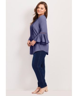 Women's Lace Trim Tunic