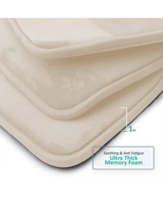 Non-Slip, Ultra Soft Plush, Memory Foam Bath Rug - Large 20"x32"