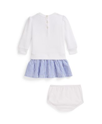 Baby Girls' Long-Sleeve Dress and Bloomer