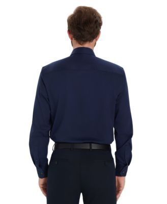 Men's Solid Slim-Fit Dress Shirt