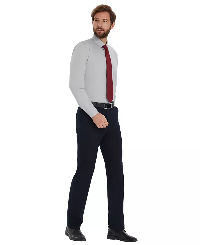 Men's Solid Slim-Fit Dress Shirt - thumbnail 10