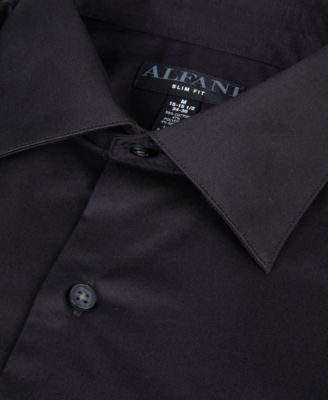 Men's Solid Slim-Fit Dress Shirt