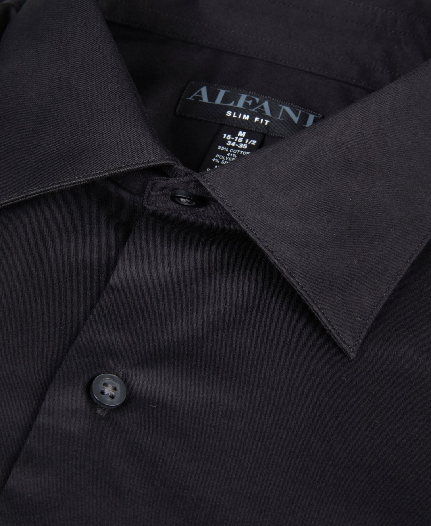 Men's Solid Slim-Fit Dress Shirt