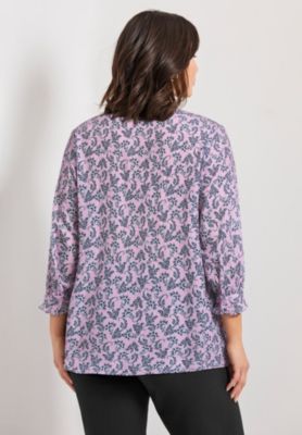 Plus Size Pintuck Popover Women's Top