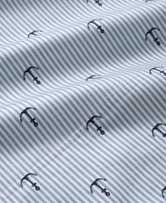 550 Thread Count Printed Cotton 3-Pc. Sheet Set, Twin