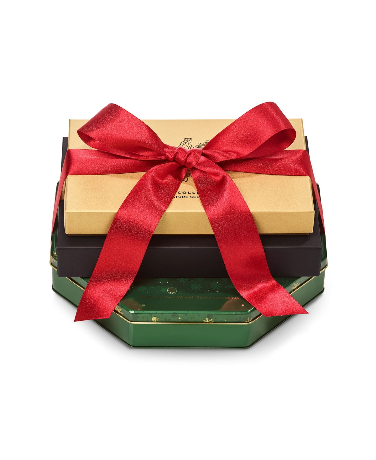 Godiva Assorted Chocolate Seasons Greetings Tower, 80-pc. In Transparent