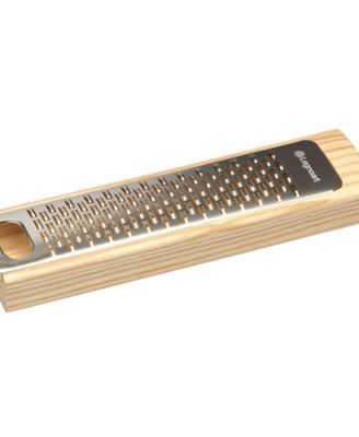 Multi-Function Grater Set with 3 interchangeable stainless-steel blades and Ashwood box