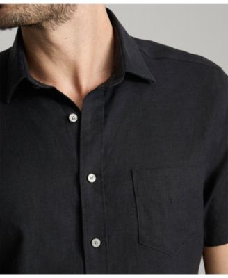 Men's Regular Fit Wrinkle Resistant Linen Cameron Button Up Shirt