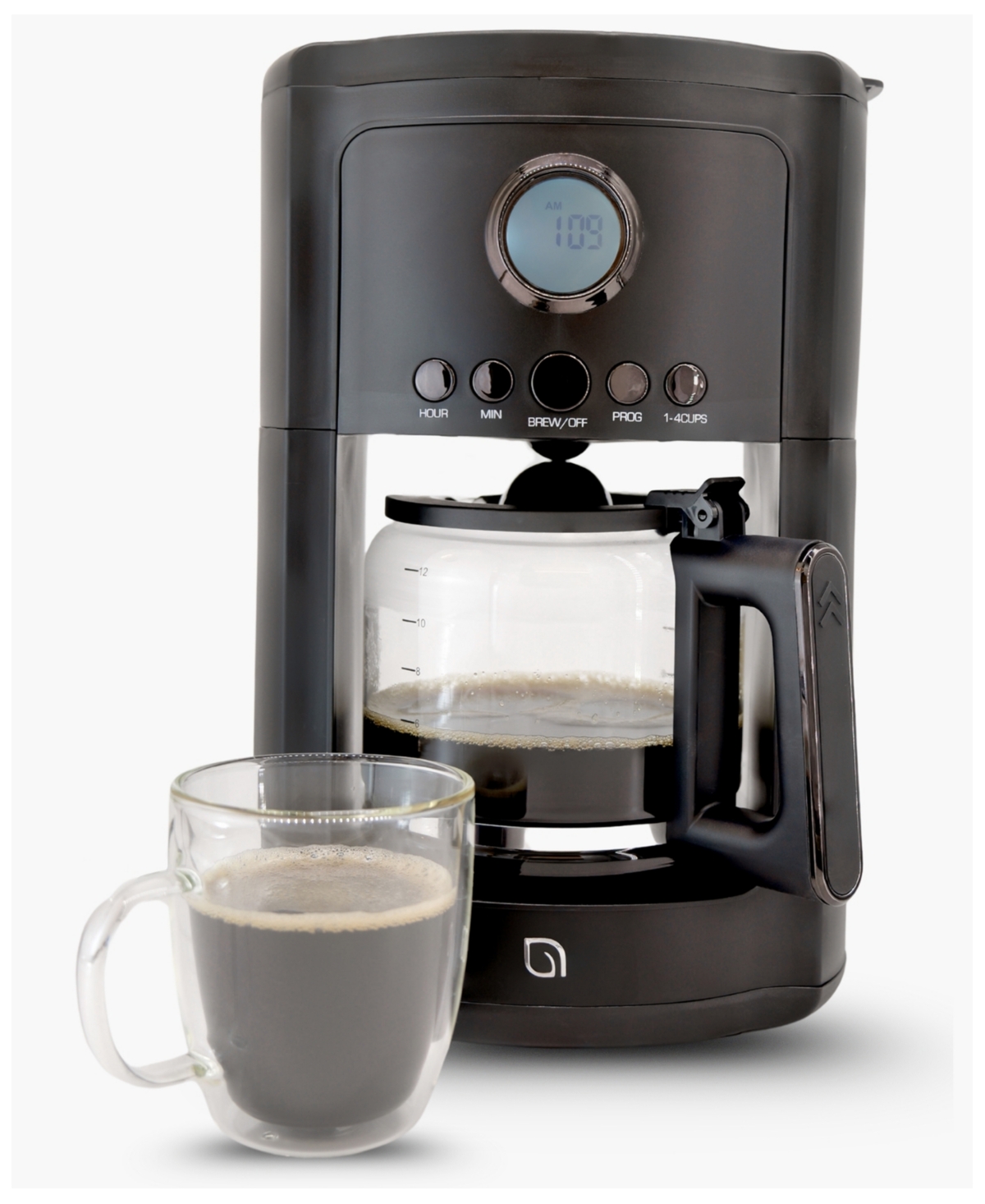 Willow Kitchen 12 Cup Coffee Maker – Programmable Brewing Options with Timer, Beautiful Design, Glass Pot