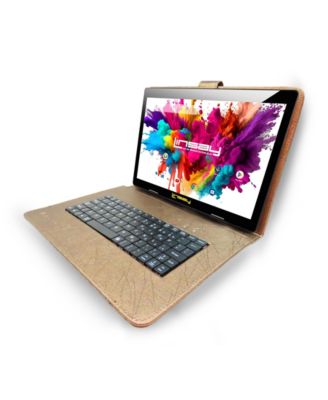 10.1" Tablet Octa Core 128GB Premium Business Bundle with Keyboard case and Modern Briefcase Newest Android 15