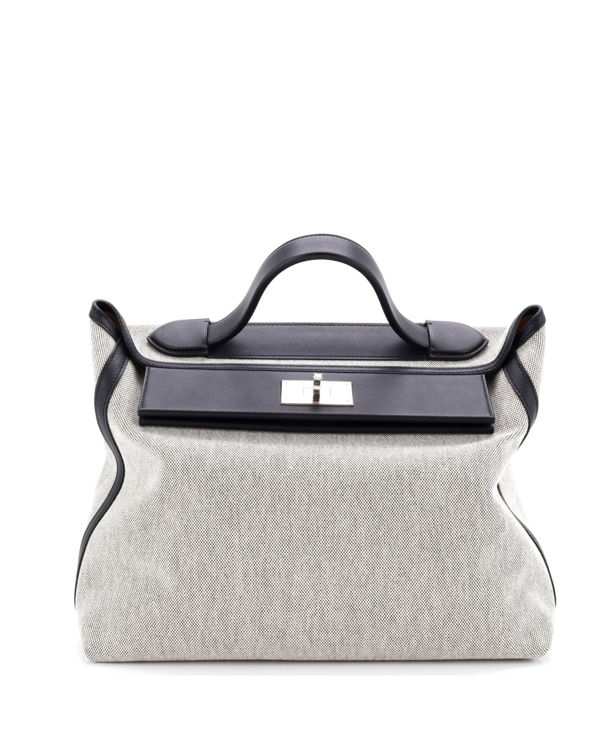 Pre-Owned HERMES 35 24/24 Bag Canvas and Swift