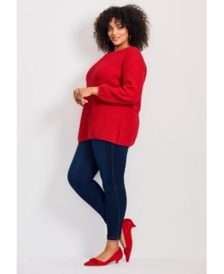 Women's Waffle Stitch Pullover Sweater