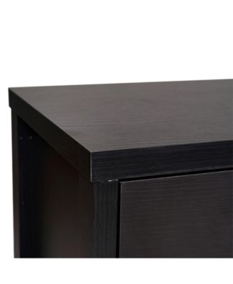 Samson Three-Drawer Engineered Wood Buffet Sideboard Cabinet With Three Tempered Glass Cabinet Doors For Dining Room/Kitchen