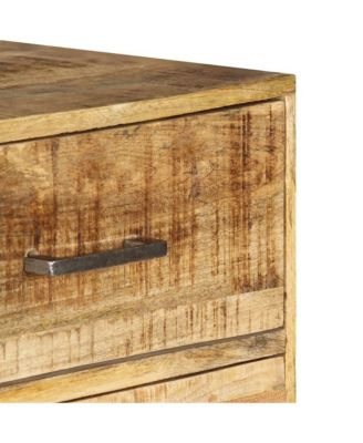 Chest of Drawers 17.7"x13.8"x41.7" Solid Mango Wood