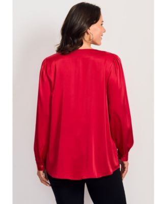 Women's Chain Detail Satin Top