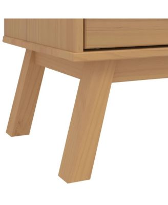 Drawer Cabinet Brown Solid pine wood Medium Drawer Cabinet