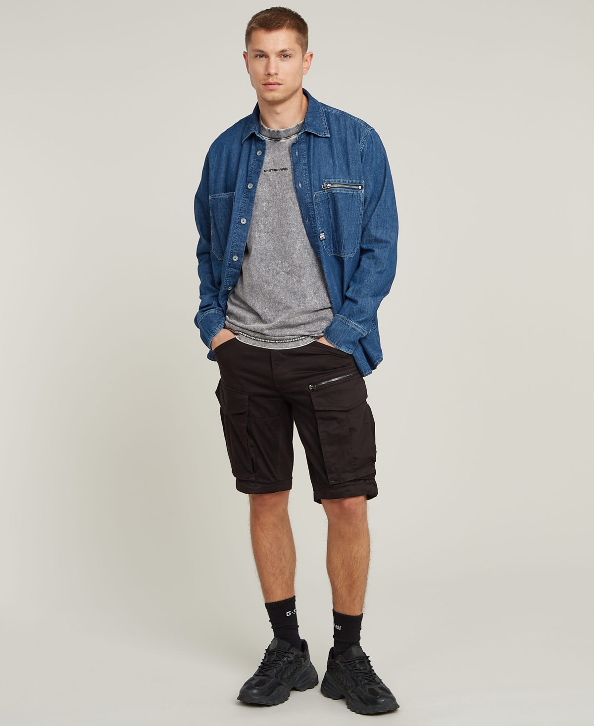 G-Star Raw Men's Washed Loose Fit T-Shirt