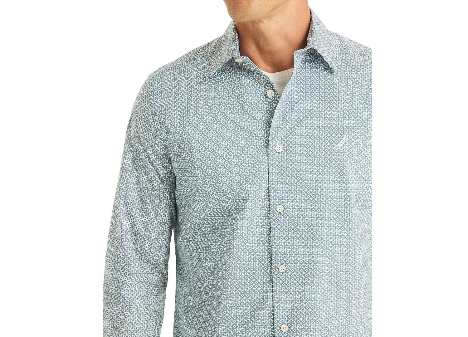 Men's Printed Long-Sleeve Shirt