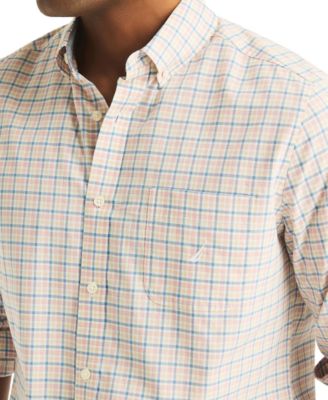 Men's Plaid Long-Sleeve Plaid Shirt
