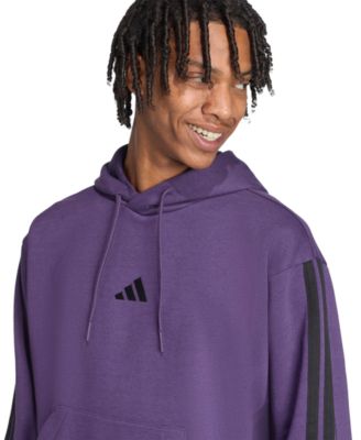 Men's Essential Three Stripes Fleece Hoodie